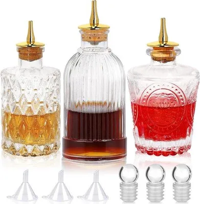 Immagine prodotto di Elegante set da 3 pezzi in acciaio inossidabile, finitura anticata, per bar e ristoranti