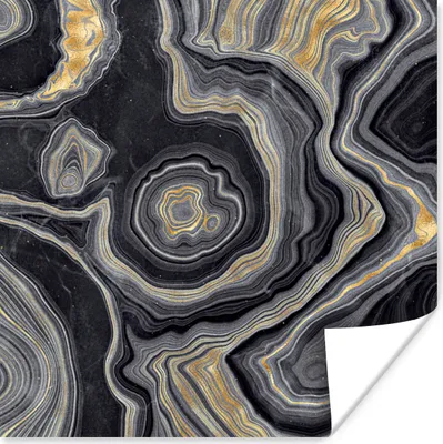 Produktbild von MuchoWow® Poster Edelsteine - Geode Stein - Achat 75x75 cm - Wand Dekoration