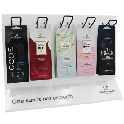 Image de 7Suns représentent 5 positions/sachets.