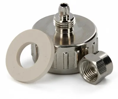 Produktbild von Adapter 3/4' IG Messing verchromt, 1/4' Schlauch zum Schrauben