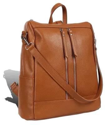 Produktbild von Toscanto Damen Cityrucksack Leder Rucksack braun tan D2ORT100RC