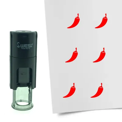 Image de Tampon encreur CombiCraft Piment 10 mm rond – Encre rouge