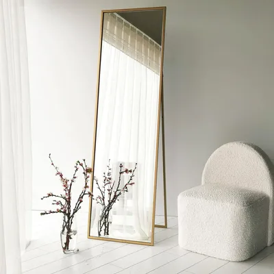 Immagine prodotto di Dmora Specchio Becrux 60x170h cm oro, Materiale Struttura in Metallo