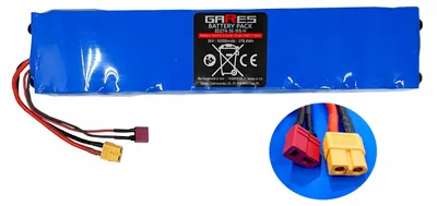 Obrázek produktu pro Gares Baterie pro elektrokoloběľku Tdean | 36V 10,5Ah | Konektor XT60 | Li-Ion akumulátor s vysokým dojezdem