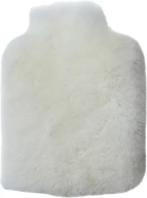 Produktbild von Sheep Dreams Wärmflasche Weiß 2L – Echtes Lammfell, Wärme & e Sicherheit