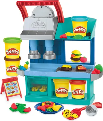 Produktbild von Play-Doh Kitchen Creations Busy Chef's Restaurant Playset, Bastelset für Kinder, 3 Jahr(e), Nicht toxisch, Gemischte Farben