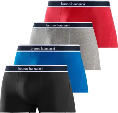 Produktbild von Bruno Banani Boxer Boxershorts für Herren rot, grau-meliert, schwarz, royalblau Größe S