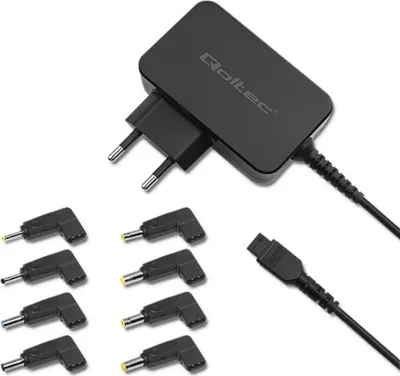 Zdjęcie produktu dla Zasilacz sieciowy Qoltec uniweralny 45W | 8 wtyczek