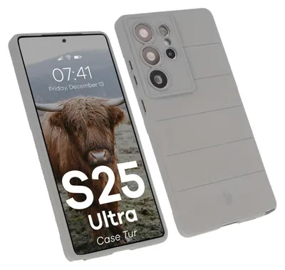 Produktbild von Pancerne etui Bizon Case Tur do Galaxy S25 Ultra, jasnoszare