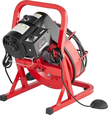 Produktbild von Abflussreinigungsmaschine Abflussschnecke 50FT x 3/8 Zoll manuelle Zuführung & 4 Schneiden