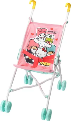 Produktbild von Micki Hello Kitty Puppenbuggy - Spielzeug Buggy für Puppen und Hello Kitty Fans