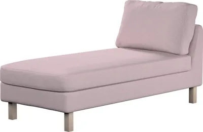Produktbild von Dekoria Bezug für Karlstad Recamiere ohne Armlehne kurz, rosa, Bezug für Recamiere Karlstad ohne Armlehne