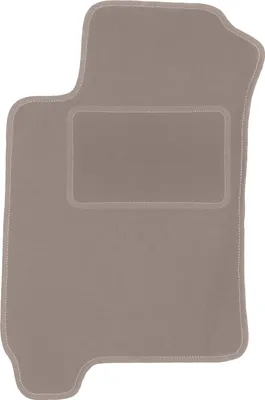 Produktbild von Fahrerfußmatte Velours beige passend für Subaru Forester I (1997-2002, Crossover) – mit Befestigungen – passgenau