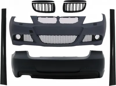 Obrázok produktu pre Bodykit pre BMW 3 E90 05-08 M-Technik mriežka nárazníka lesklá čierna.