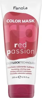 Produktbild von Fanola Color Mask ernährende Maske mit Farbpigmenten zur Auffrischung roter Farbtöne Red Passion 200 ml