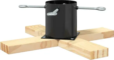 Produktbild von vidaXL Weihnachtsbaumständer 1.73 Schwarz 50 x 50 x 16 cm