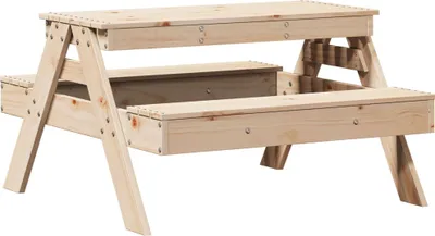 Produktbild von vidaXL Picknicktisch für Kinder 88x97x52 cm Massivholz Kiefer