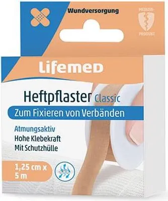 Produktbild von Lifemed Heftpflaster "Classic" hautfarben 125 mm x 5,0 m