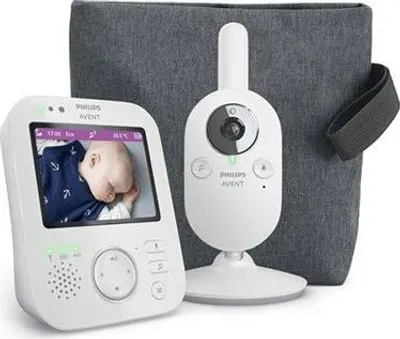 Image de Écoute-bébé Vidéo, Philips Avent, Écran HD 3,5 pouces, Portée 300m, Autonomie 12h, Audio Connecté