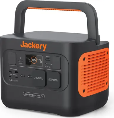 Produktbild von Jackery Explorer 1000 Pro,1002Wh tragbare Powerstation,Solar- und Schnellladung in 1,8 Std. 2* 100W PD, ideal für Camping Outdoor
