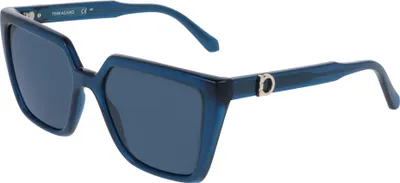 Produktbild von Ferragamo SF2058SE Transparent blue 54/17/140 Damen Sonnenbrillen