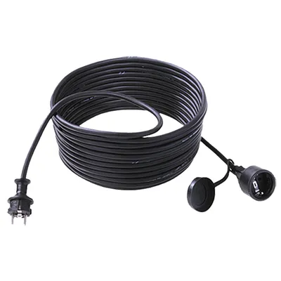 Obrázek produktu pro BACHMANN Prodlužovací kabel 3G1,5 mm², H07RN-F, pryžový/neoprenový uzemňovací kontakt, černý, 50 m