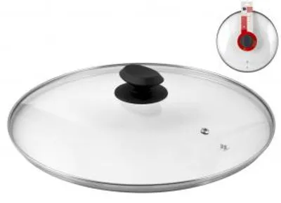 Immagine prodotto di HOMe Coperchio In Vetro Bordo Inox Cm34