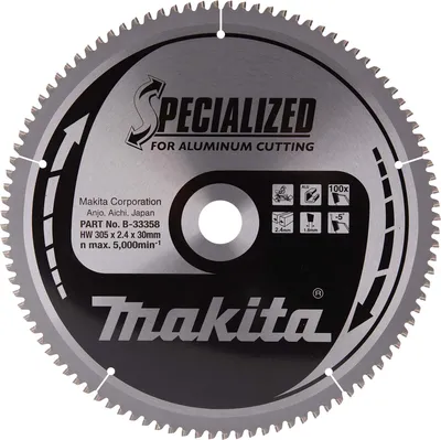 Immagine prodotto di Lama per sega circolare Makita, SPECIALIZZATA, TCT TCT - 305 x 30 mm - 100 denti - alluminio