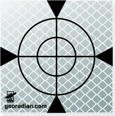 Produktbild von Selbstklebende Reflexzielmarke, 100 Stück, größe 40 mm x 40 mm, weiß