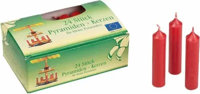 Produktbild von Pyramidenkerze rot 14x70mm 480 Stück