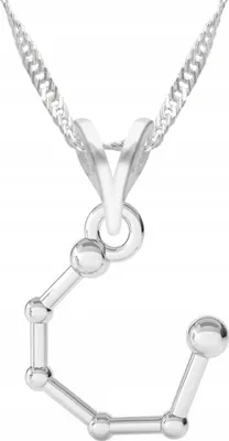 Produktbild von Silberne Halskette mit Sternbildmotiv, Nachthimmel, Weltraum, SILBER 925