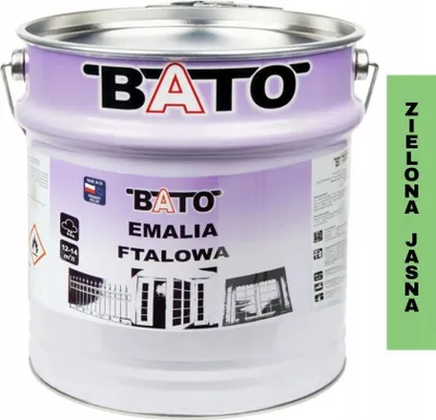 Obrázok produktu pre Ftalová kyselina-emalia na drevo BATO farba na drevo SVETLO ZELENÁ 10 l