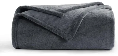 Produktbild von Kuscheldecke Flauschig 150x200 cm XL Dunkelgrau Anthrazit Weich Fleecedecke