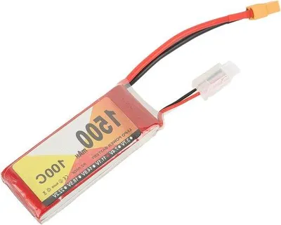 Zdjęcie produktu dla Akumulator litowy 1500 mAh, 11,1 V, 3S, 100C, XT60 do quadkopterów wyścigowych