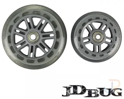 Imagen del producto de Kit de ruedas para JD Bug Junior, 120 x 100 mm (con rodamientos)