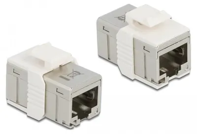 Produktbild von DELOCK Adapter RJ45 Buchse zu Buchse kompakt Cat.6A Metall