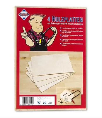 Produktbild von Sperrholzplatten Basteln Laubsägearbeiten