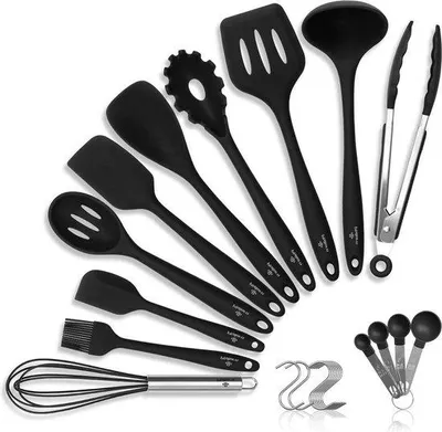 Produktbild von Famanu Küchengeräte-Set 11-teilig - Silikon und Edelstahl