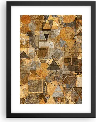 Produktbild von Gerahmtes Poster - Schwarzer Rahmen - Abstraktion modern - 30x40 cm - Wand Bild - Wanddeko - Wandbilder - Kunstposter - Wandposter - Bilderrahmen - Bilder - Kunstdruck - Wandbild - P2BPA30x40-4021