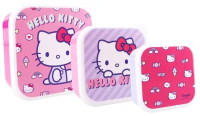 Image de Zestaw Pojemników na Przekąski Hello Kitty - Urocze i Kolorowe