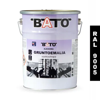 Produktbild von Alkyd-Grundierfarbe, Schnelltrocknend, Matt, Schwarz, Ral 9005, 5 L