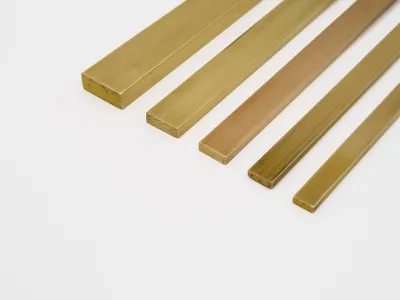 Produktbild von Messing Ms58 CuZn39Pb3 (CW614N) Flachzeuge, Maße: 12x10 mm, Länge: 2000 mm