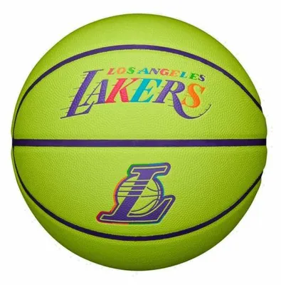 Image de Ballon de Basketball Wilson NBA Los Angeles Lakers Team Neon