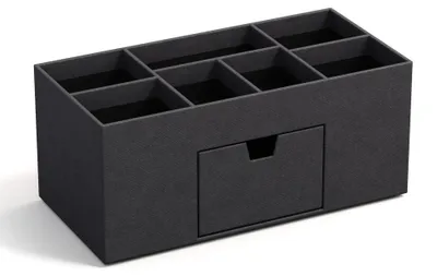 Productafbeelding van BIGSO VENDELA Bureauorganizer met 7 compartimenten en een lade – Opbergbox van