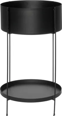 Zdjęcie produktu dla Kwietnik metalowy z półeczką, Ø 37 cm