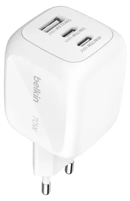 Produktbild von Belkin 70W USB-C Ladegerät mit austauschbaren Steckertipps