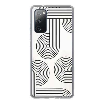 Produktbild von MuchoWow® Handyhülle Schutzhülle Hülle für Samsung Galaxy S20 FE Abstrakt - Schwarz - Weiß - Kreis Silikon Softcase Handy Hülle - Abdeckung