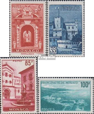 Produktbild von Briefmarken Monaco 1959 Mi 618-621 (kompl.Ausg.) postfrisch Ansichten