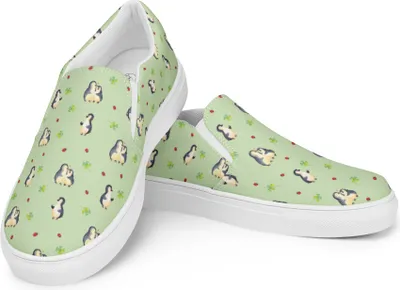 Produktbild von Mr. & Mrs. Panda Slipper Damen Pinguin Marienkäfer Größe 41 - Grün - Geschenk, Loafer, Mokassins, Glück, Wunder, Kleine, Liebe, Halbschuhe, Aufmerksam, Damenschuhe