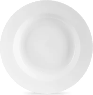 Produktbild von Orion Suppenteller Speiseteller Tiefteller aus Porzellan weiß MONA 24,5 cm 350 ml